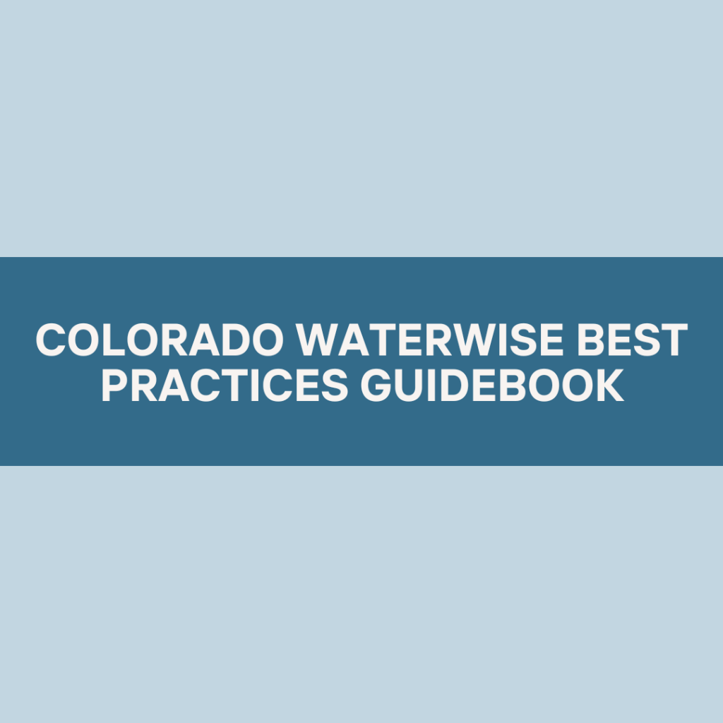Colorado drought best practices