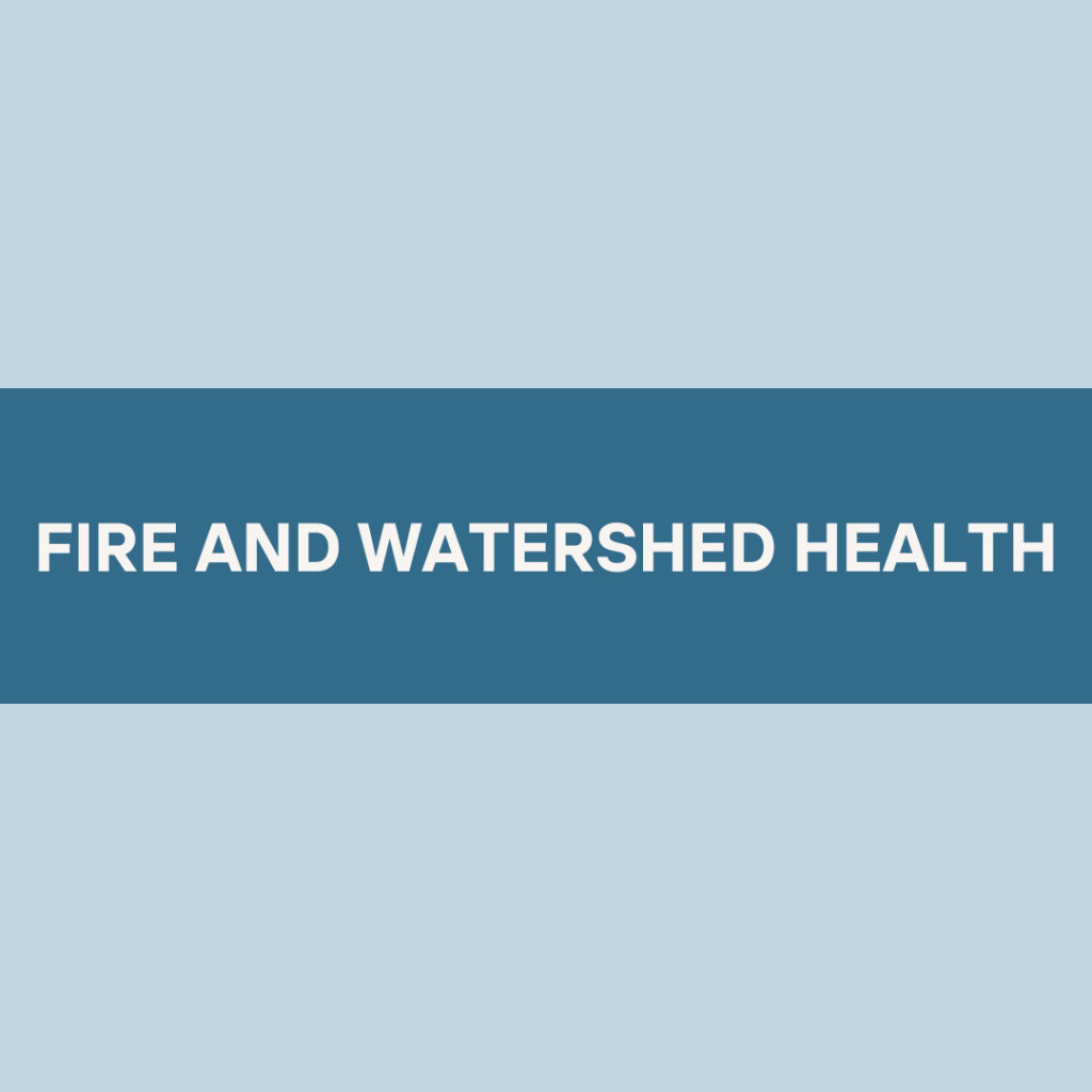 fire and watershed health Gunnison Basin